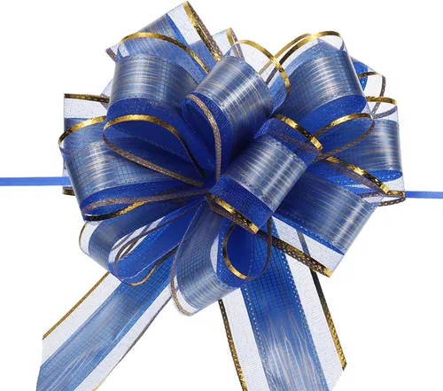 Vista 19 de MECCANIXITY 20 lazos grandes de organza de 7 pulgadas para envolver regalos, cintas de organza color negro para cestas de boda, regalos de fiesta