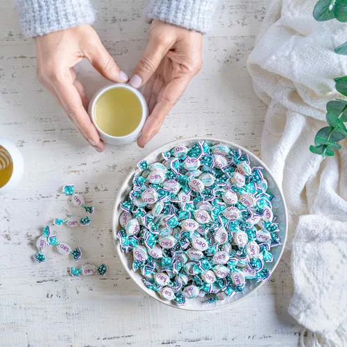 Vista 7 de Chips EUCALYPTUS MENTHOL, 1 libra Tamaño "Coro" - Pastillas italianas clásicas