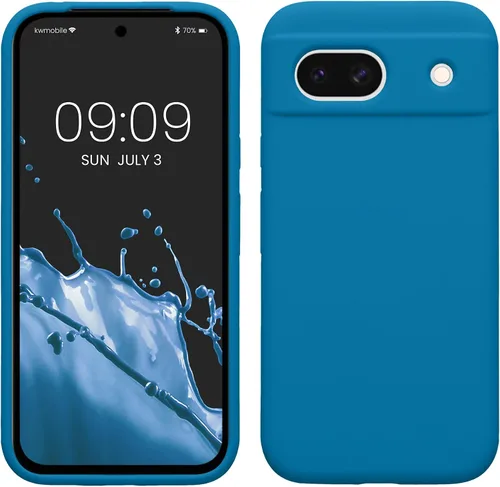 Vista 25 de kwmobile Funda Compatible con Google Pixel 6 Pro - Funda de Teléfono de Silicona TPU con Acabado Suave - Azul Caribe