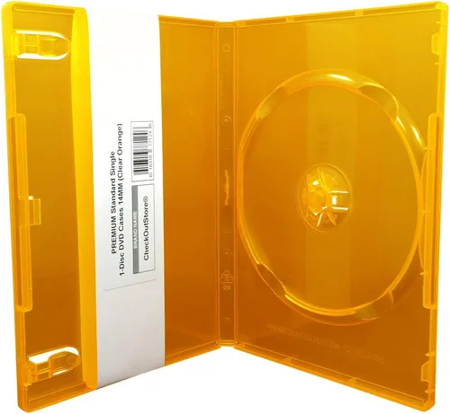 Vista 9 de CheckOutStore Premium - Estuche para 1 disco único estándar de DVD de 14 mm, Negro, 6