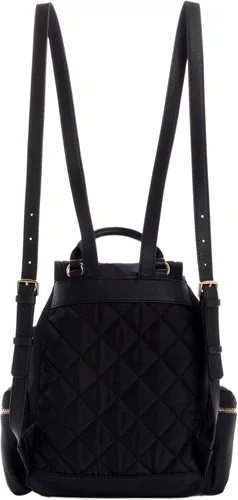 Vista 6 de GUESS Mochila Eco Gemma para mujer, solapa con cordón, Negro -, Tamaño único