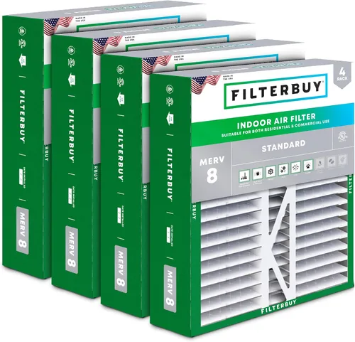 Vista 25 de Filterbuy Filtro de aire MERV 8 Essential Dust & Allergy Defense de 10 x 17 x 2 pulgadas (paquete de 4), filtros exteriores plisados electrostáticos