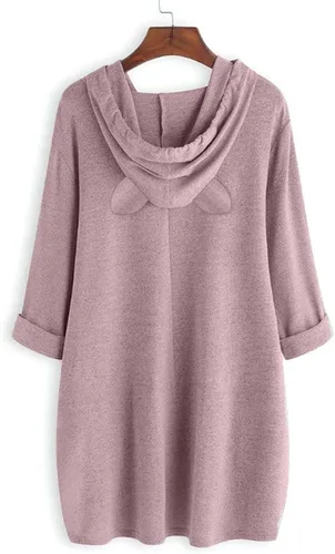 Vista 3 de Sudadera para mujer, camiseta de manga larga con estampado gráfico para el día de San Valentín, sudadera cálida con cuello redondo, ropa de otoño
