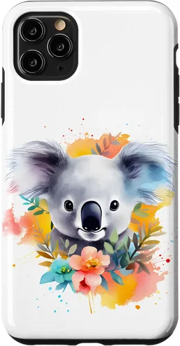 Vista 13 de Funda Koala con flores de eucalipto para iPhone 17