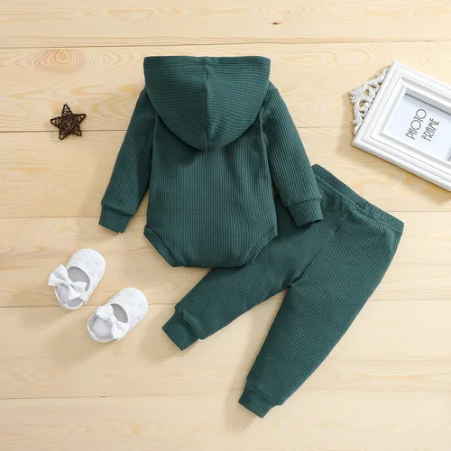 Vista 2 de TBUIALL Conjunto de manta para recién nacido, pijama para niña, recién nacido, traje de año nuevo, traje de calabaza para niño y niña, traje