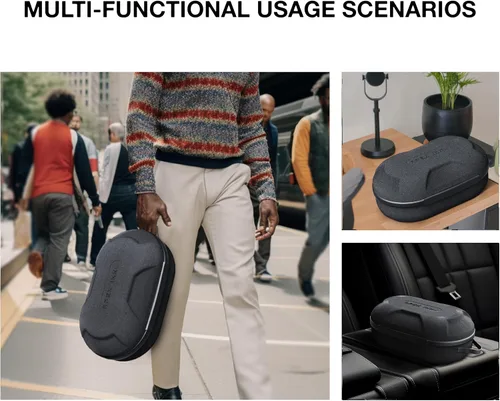 Vista 6 de Funda de transporte grande para accesorios Meta Quest 3, bolsa de almacenamiento Pro compatible con auriculares Oculus Quest 3 VR, correa de cabeza