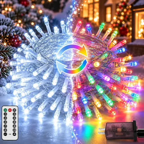 Vista 10 de 120LED 44FT Smart Color Cambio de Halloween Cadena de luces RGB App
