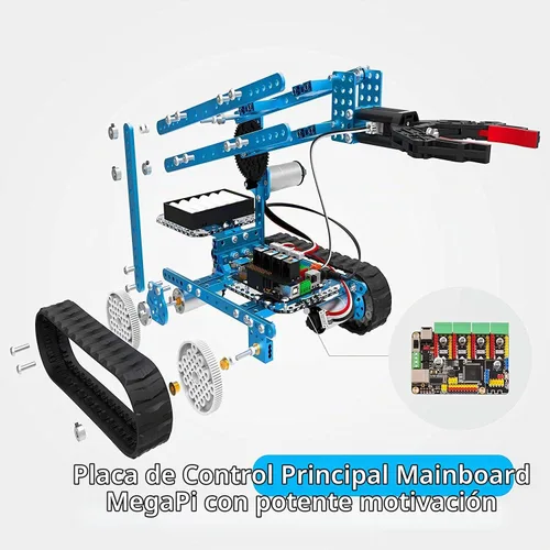 Vista 2 de Makeblock mBot Ultimate Robot Kit, robot de codificación 10 en 1 para educación STEM con controlador Bluetooth inalámbrico