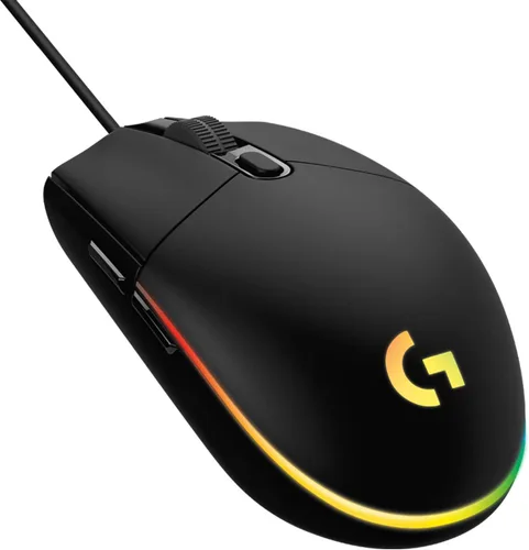 Vista 5 de Logitech G Teclado para juegos Prodigy 213, teclas retroiluminadas LIGHTTSYNC RGB - Negro y mouse para juegos con cable 03, 8,000 DPI, efecto óptico
