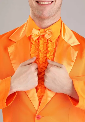 Vista 4 de Disfraz de Esmoquin Naranja para Hombre Talla Plus Multicolor