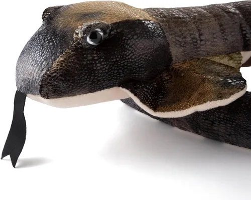 Vista 4 de The Petting Zoo Cobra - Peluche de animales de peluche, regalos para niños, animales salvajes del zoológico Onez, juguete de peluche de serpiente