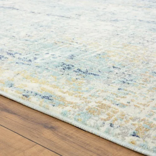 Vista 6 de LUXE WEAVERS Kingsbury Collection 7670 - Alfombra abstracta azul de 8 x 10 pulgadas