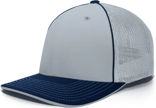 Vista 14 de Pacific Headwear Gorra unisex Pacific Headwear Trucker Flexfit® para adultos Grafito/Negro/Negro