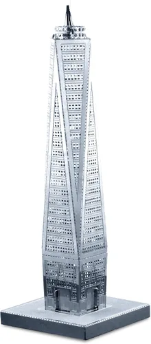 Vista 4 de Fascinations Juego de 4 modelos de construcción de corte láser 3D de Metal Earth 3D: 30 Rockefeller Plaza, Empire State Building, Chrysler Building