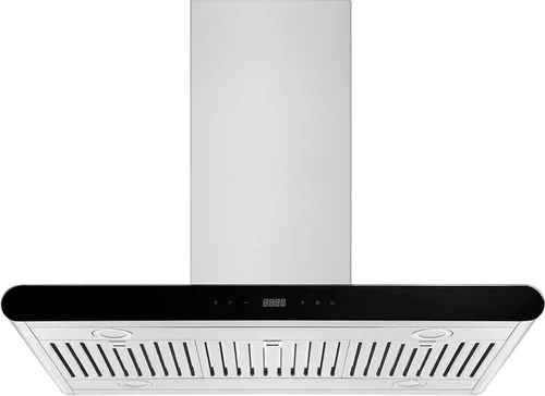 Vista 2 de Empava Campana extractora isla con conductos o sin conductos de 36 pulgadas, ventilación para estufa de cocina con control táctil de doble cara