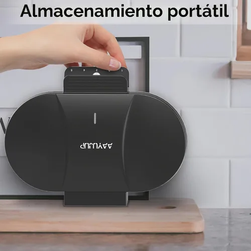 Vista 5 de Máquina para hacer gofres en forma de corazón: máquina eléctrica para hacer gofres antiadherente, pequeña máquina para hacer gofres Black And Decker
