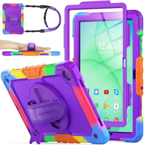 Vista 37 de SEYMAC stock Funda para Samsung Galaxy Tab A8 de 10.5 pulgadas, funda de protección contra caídas de cuerpo completo con protector de pantalla
