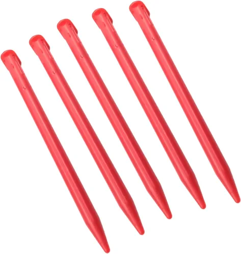 Vista 3 de 5 lápices táctiles compatibles con Nintendo 3DS XL, color rojo de repuesto para 3DS XL