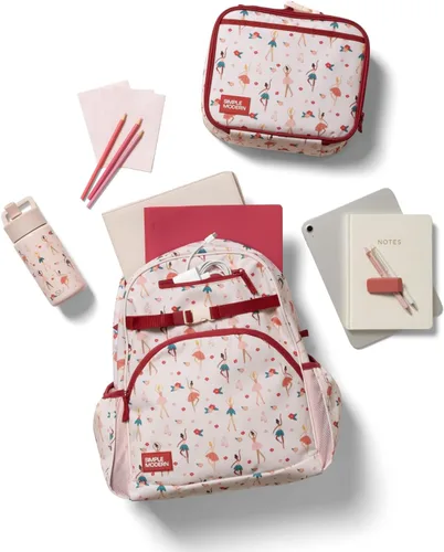 Vista 6 de Simple Modern Mochila para niños y niñas escolares, Disney Arcoiris princesa, 18 L