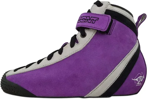 Vista 2 de Bont Parkstar - Patines profesionales de gamuza púrpura para rampas de parque, cuencos de calle para hombres, mujeres, niños, niñas, patinaje