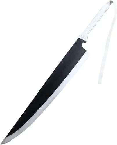 Vista 4 de 42" Fantasía Anime Japonés Ninja Cosplay Disfraz Espada Samurai Espada Kurosaki Ichigo Espada Katana Blade Halloween Arma