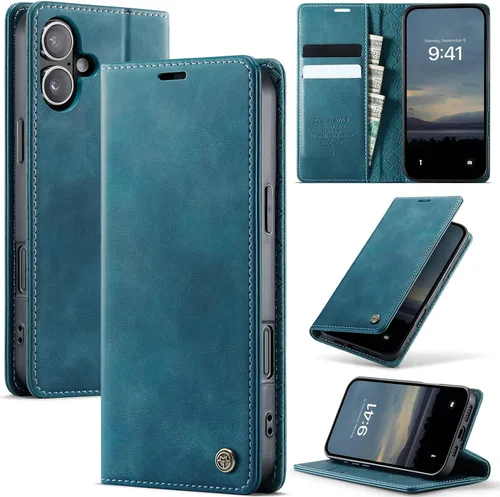 Vista 29 de Funda tipo cartera para Samsung Galaxy Z Fold 7 de piel con tarjetero y función atril, cierre magnético, bloqueo RFID, TPU a prueba de golpes, Negro