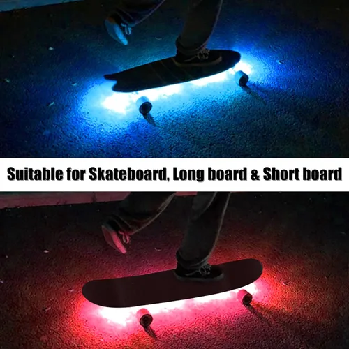 Vista 7 de LED Skateboard Light, Remote Control Skateboard Light, Longboard Light,Shortboard Light,16 Color Change by Yourself, Waterproof, Shockproof,Super