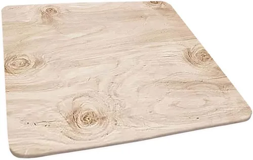 Vista 3 de Mantel de tablones de madera, impresión de textura de tablones de madera, borde elástico, adecuado para fiestas de cocina, picnic, apto para mesa