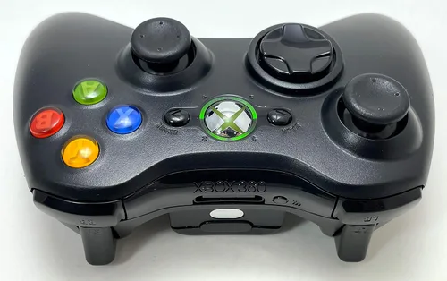 Vista 4 de Controlador inalámbrico Xbox 360 negro certificado refractario