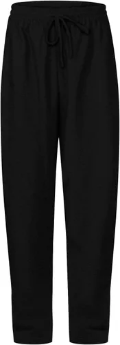 Vista 5 de Pantalones deportivos holgados de pierna ancha para mujer, pantalones deportivos de forro polar con bolsillos, cómodos pantalones de cintura alta