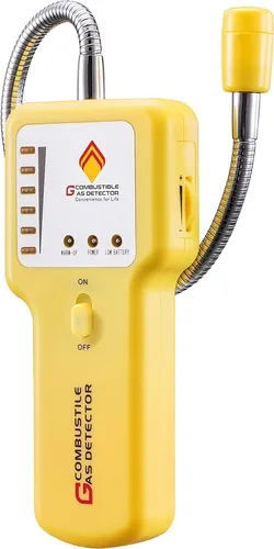 Vista 7 de Detector de fugas de gas – Detector portátil de gas natural para propano, metano, GLP, GNL, combustible y gas de alcantarillado – Detector de gas