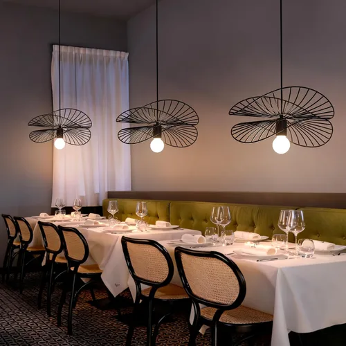 Vista 12 de Lámpara colgante negra, iluminación colgante industrial, lámparas rústicas para cocina, isla, comedor, entrada, vestíbulo, paquete de 1