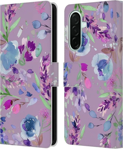 Vista 260 de Head Case Designs Officially Licensed Ninola Abstract Poppies Lilac Floral Leather Wallet Case Compatible with Samsung Galaxy A07 4G