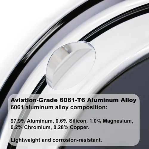 Vista 4 de UNIRACING 16 "x 5.5" para Sprinter 3500 Van Wheels 0.236x8.071 in llantas de aluminio forjado Mirro pulido