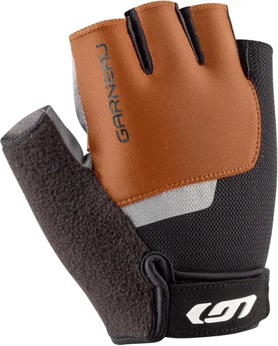Vista 3 de Garneau Men's Biogel Rx Bike Gloves Half-Finger Cycling Gloves for Men Shock-Absorbing Pad Breathable & Lightweight cereza de Barbados