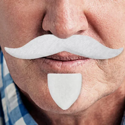 Vista 4 de KICNIC 60 bigotes falsos autoadhesivos, 20 diseños para fiesta de disfraces