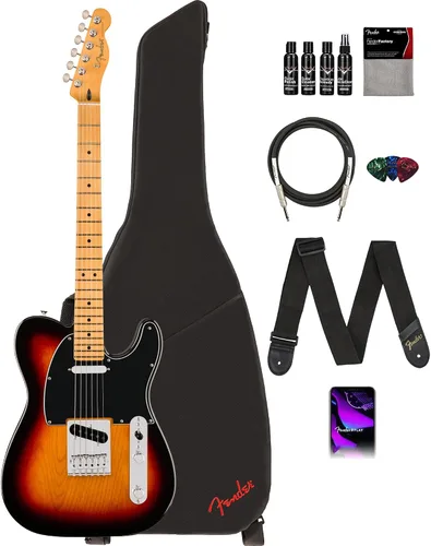 Vista 33 de Fender Player II Modified Telecaster - Paquete de ráfaga de 3 tonos con estuche, correa, cable, juego de púas de 3 piezas y kit de limpieza