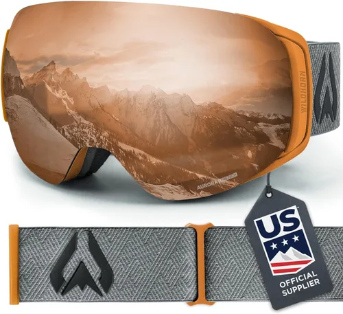 Vista 21 de Wildhorn Roca - Gafas de esquí para hombres y mujeres con protección antiempañamiento/arañazos 100% UV - Lente magnética - Gafas de nieve