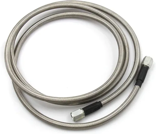 Vista 5 de Kit de línea de medidor de teflón con sensor de turbocompresor remoto 4AN (48 pulgadas) Línea trenzada de acero inoxidable, varios tamaños