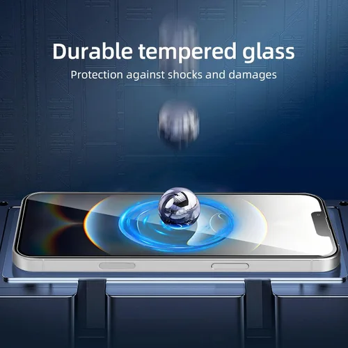 Vista 85 de NEW'C Paquete de 3 protectores de pantalla de privacidad para iPhone Air/iPhone 17 Air (6.5 pulgadas), película de vidrio templado antiespía