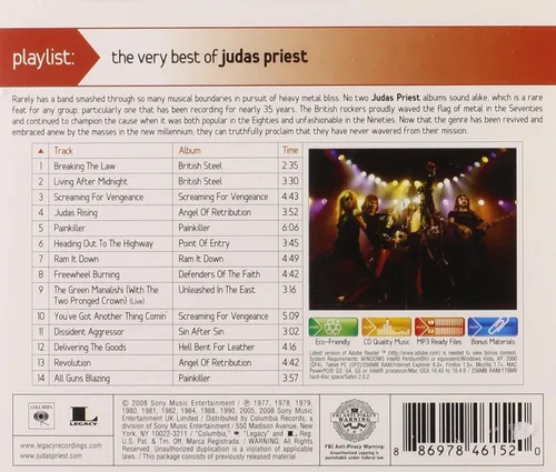 Vista 2 de Playlist The Very Best Of Judas Priest