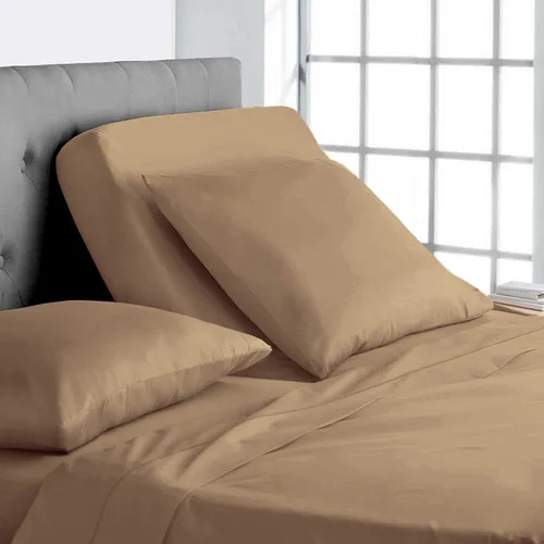 Vista 13 de Online Bedding Linen Flex Top - Cama tamaño Queen, 800 hilos, algodón egipcio de 18 pulgadas, sábanas divididas de bolsillo profundo para dormir