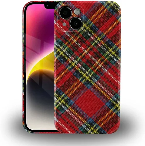 Vista 8 de DAIZAG Funda compatible con iPhone 11, 3D, suave, duradera, protección contra caídas, diseño de tartán de Navidad