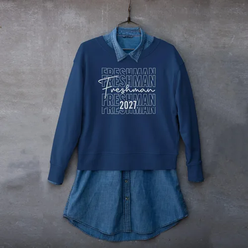 Vista 5 de Freshman Class of 2027 Shirts for College and High School Students - 9th Grade Back to School Wear