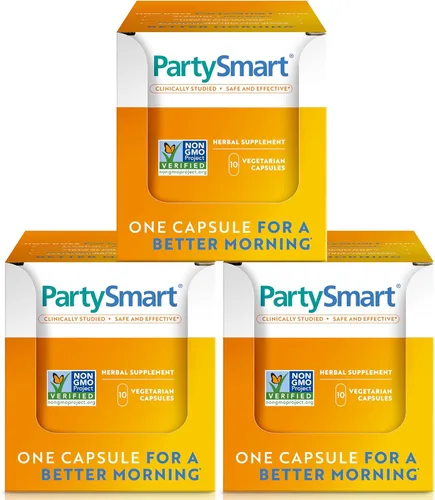 Vista 12 de Himalaya PartySmart, 10 Cápsulas Individuales - Apoyo al Hígado para la Descomposición del Alcohol para una Mejor Mañana Después de Beber - A Base