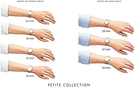 Vista 6 de Daniel Wellington Reloj Petite 1.260 in Acero Inoxidable Doble Chapado (316L) Oro Rosa, Oro