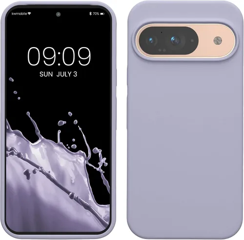 Vista 342 de kwmobile Funda Compatible con Google Pixel 6 Pro - Funda de Teléfono de Silicona TPU con Acabado Suave - Azul Caribe