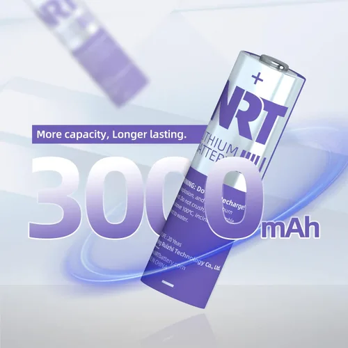 Vista 4 de NRT Paquete de 8 pilas AA de hierro de litio Ultimate Double A, baterías de litio AA de 1.5 V 3000 mAh de larga duración para cámara Blink