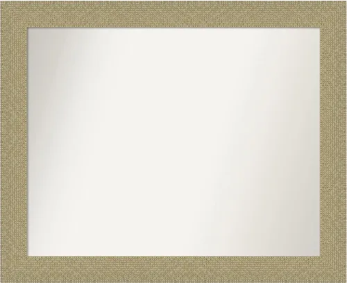 Vista 12 de Amanti Art Espejo de pared dorado de 28 x 22 pulgadas, espejo de baño rectangular dorado para decoración de pared de sala de estar, marco casual