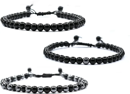Vista 30 de Amazing Gemstone Pulsera de control de ira – Howlita Amazonita Lava Juego de pulseras para hombres y mujeres, curativa, calmante, ansiedad, alivio